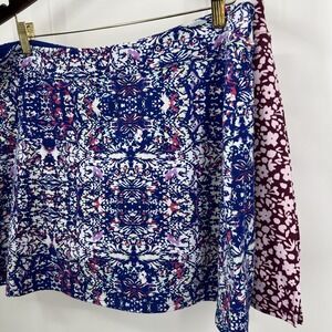Tranquility Colorado Clothing Lot of 2 Skorts Women XL Ditzy Garden Bl Daffodil